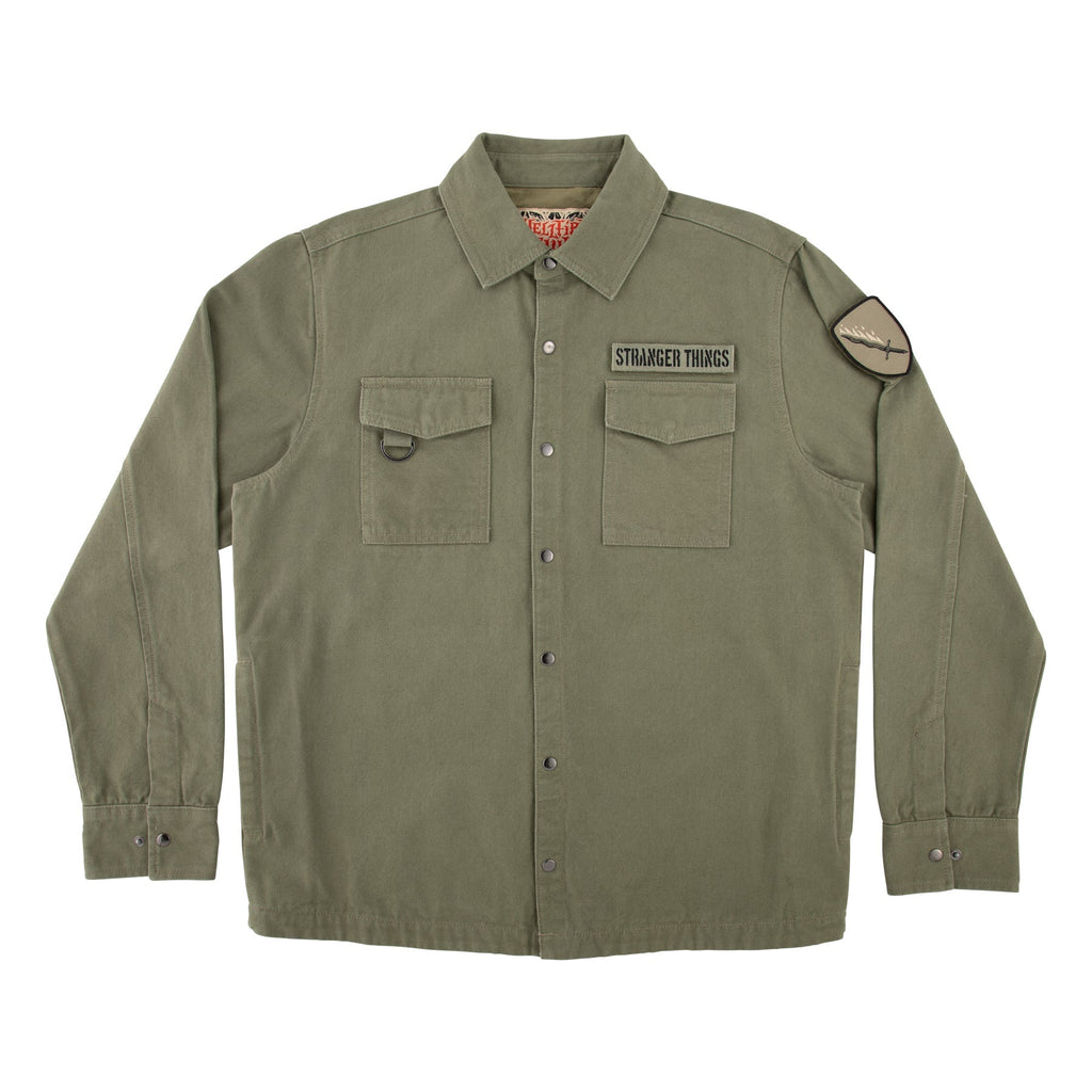 Santa Cruz x Stranger Things Crawl Military Jacket - Army
