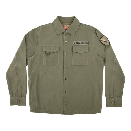 Santa Cruz x Stranger Things Crawl Military Jacket - Army