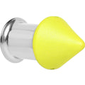 BodyCandy 0G Yellow Neon Cone Stainless Steel Plug — main product shot