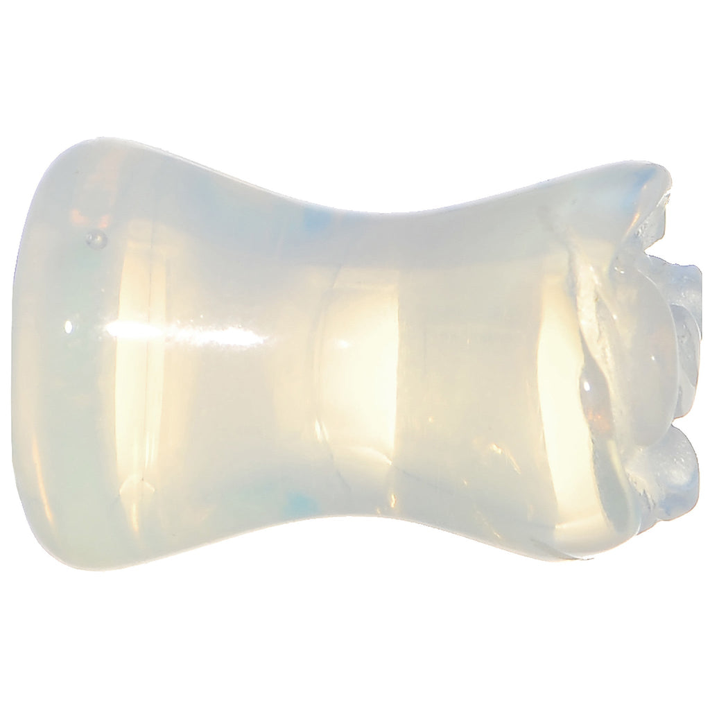 BodyCandy 2G Natural Opalite Blooming Flower Stone Saddle Plug — lifestyle context