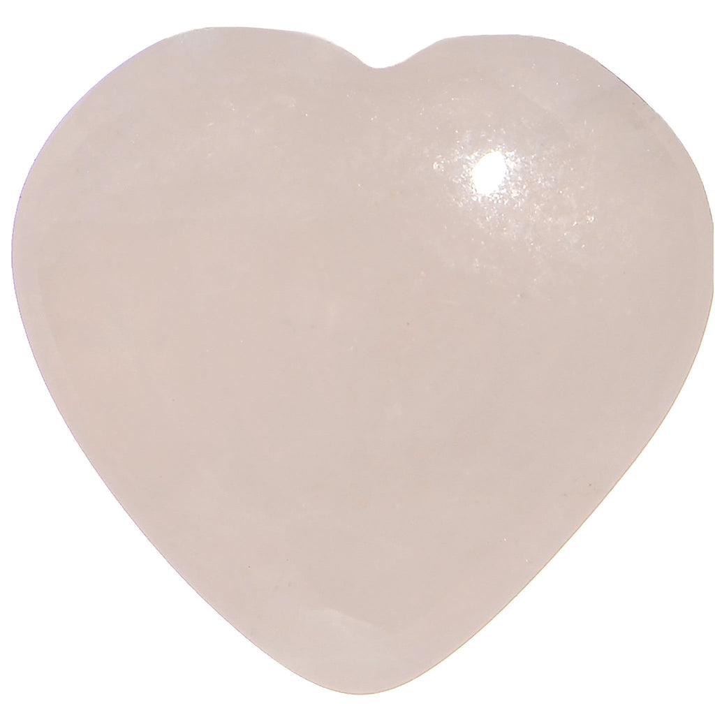 BodyCandy 1/2 Natural Rose Quartz Sweet Heart Stone Saddle Plug — detail close-up