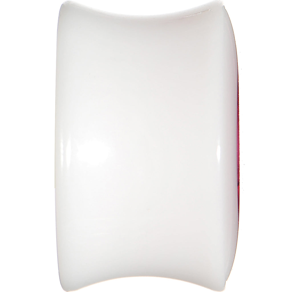BodyCandy 5/8 White Acrylic Pink Metallic Rose Flower Plug — lifestyle context