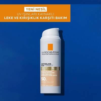 La Roche Posay Anthelios Age Correct Daily Tinted Cream SPF50+ - Tinted Sunscreen Cream for Anti-Aging & Sensitive Skin