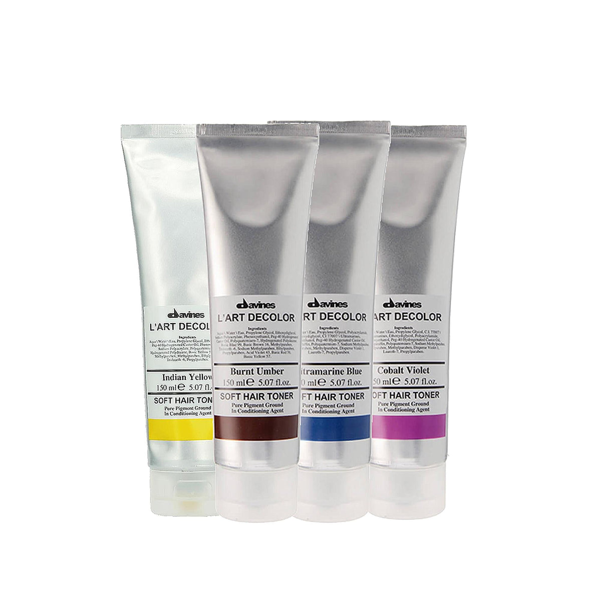 Davines L'Art Decolor Toner 150 ml - Professional Hair Toner for Color Correction & Post-Bleach Treatment, Shampoo