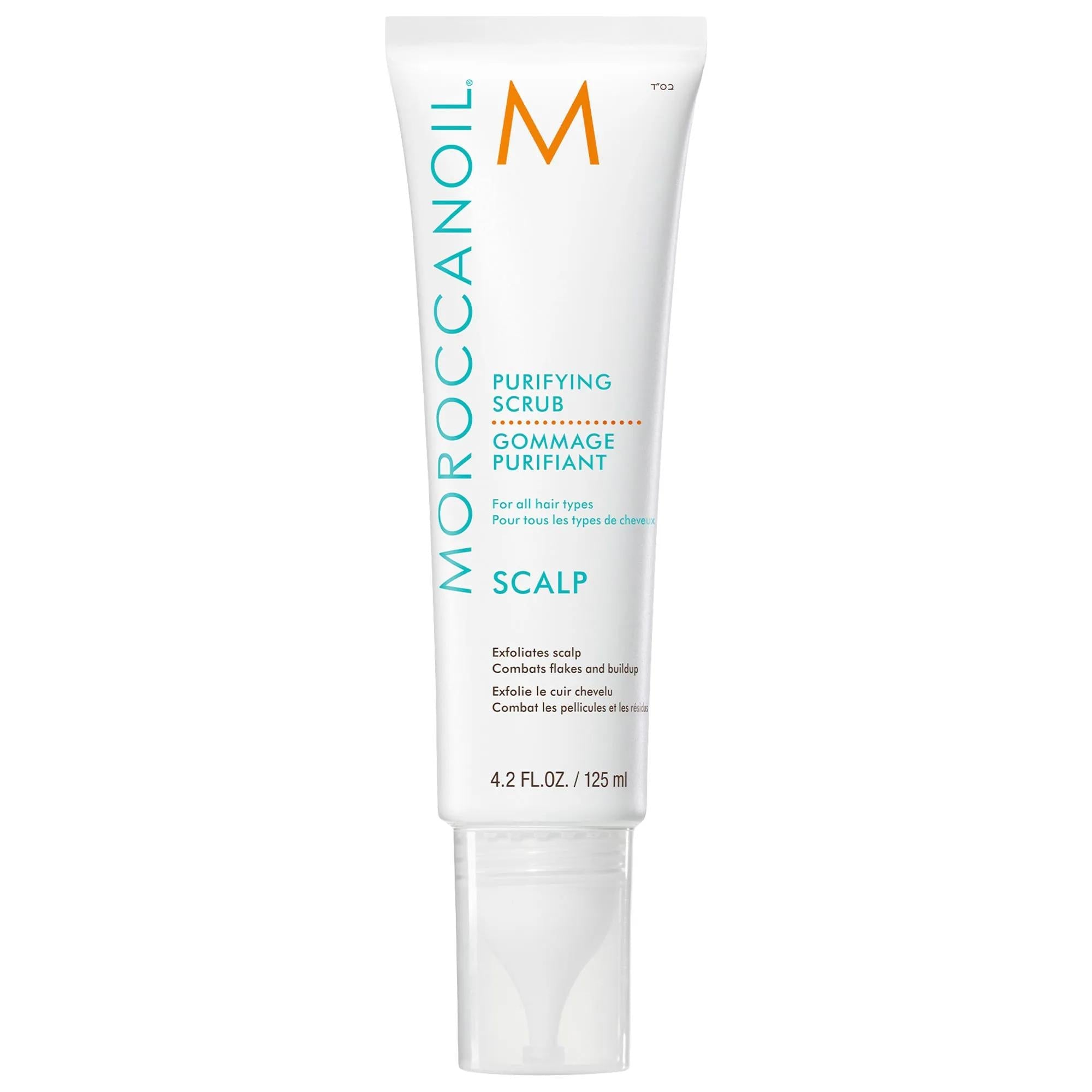 Moroccanoil Purifying Pre-Wash Scalp Scrub for Flaky, Oily Scalps - Gentle Exfoliation, Natural Hair Care