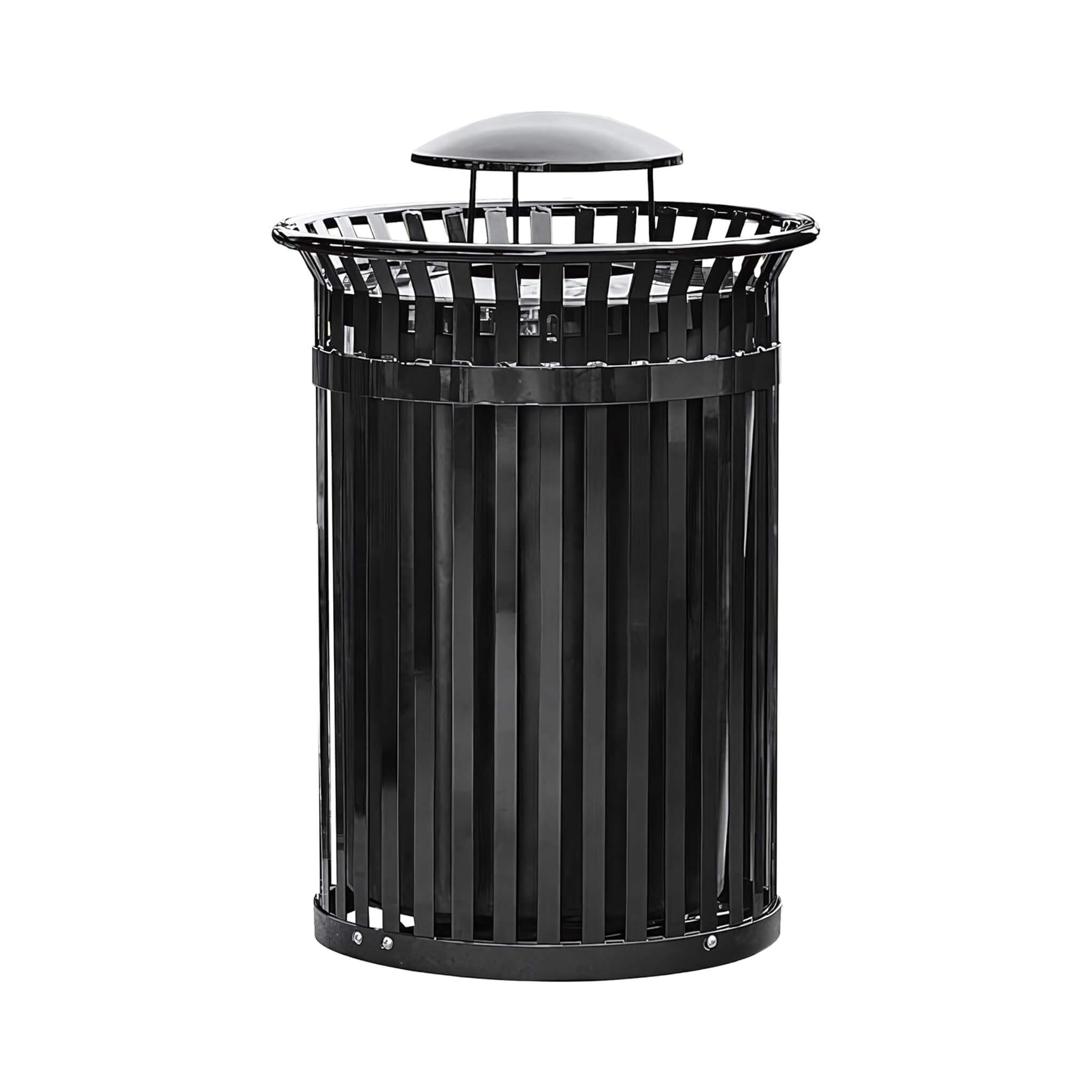 45-Gallon Heavy-Duty Commercial Round Waste Bin With Rain Bonnet Lid (SAK94380) – SAKSBY WHOLESALE