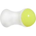 BodyCandy 4G White Neon Yellow Acrylic Saddle Plug — main product shot