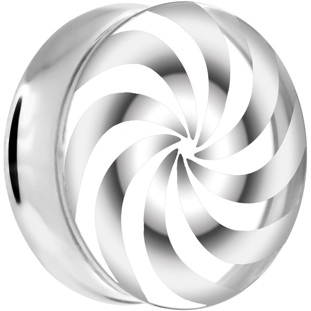 BodyCandy 26mm Clear Acrylic Pinwheel Saddle Plug — main product shot