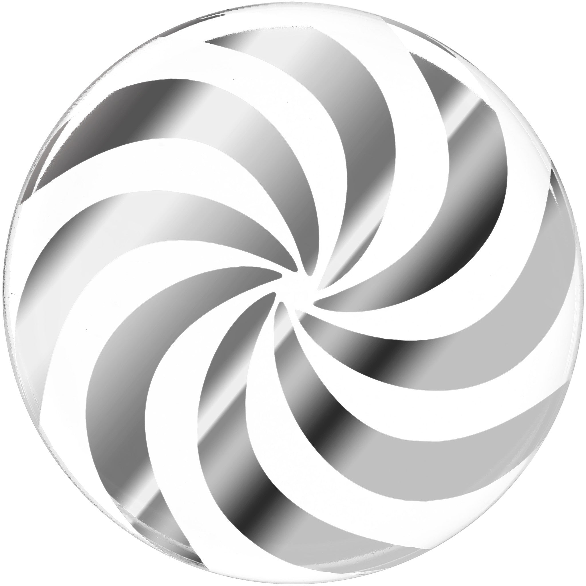 BodyCandy 26mm Clear Acrylic Pinwheel Saddle Plug — detail close-up
