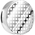 BodyCandy 26mm Clear Acrylic Screen Print Saddle Plug — main product shot