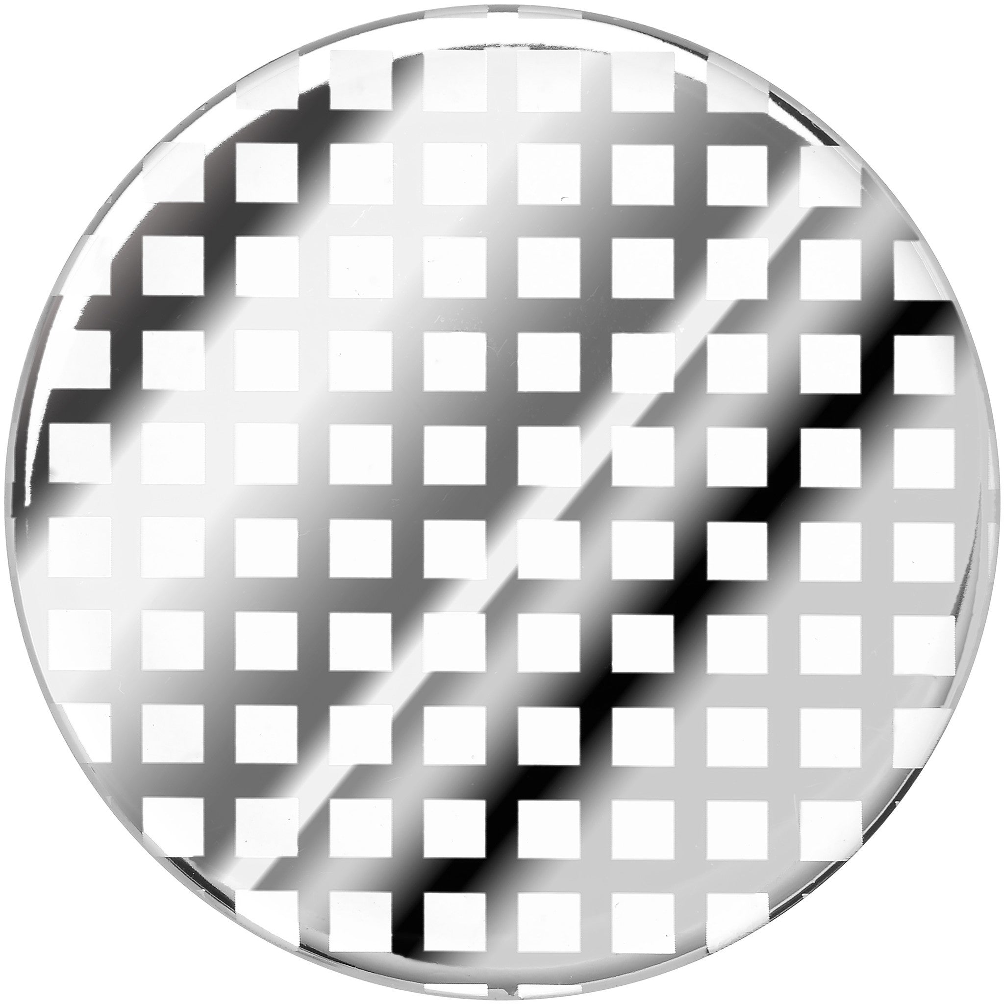 BodyCandy 26mm Clear Acrylic Screen Print Saddle Plug — detail close-up