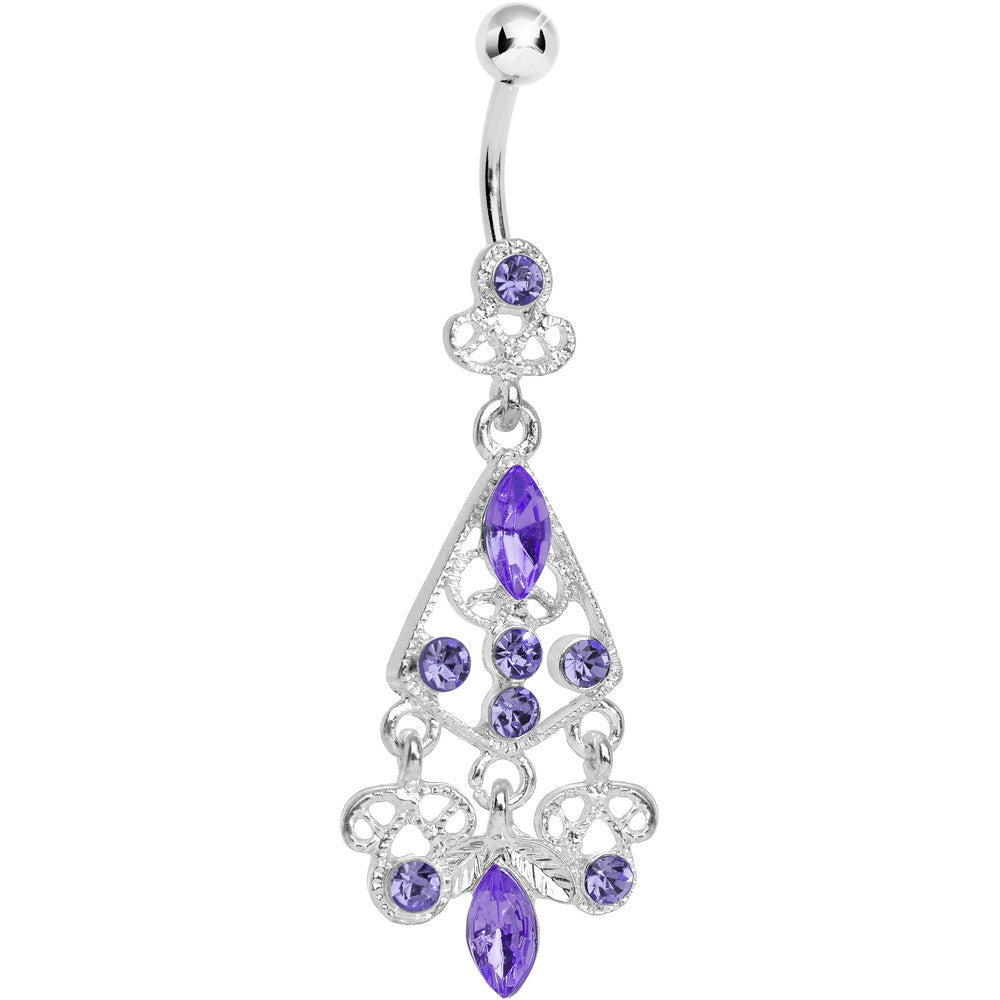 BodyCandy Luxurious Tantalize CZ Chandelier Belly Ring — main product shot