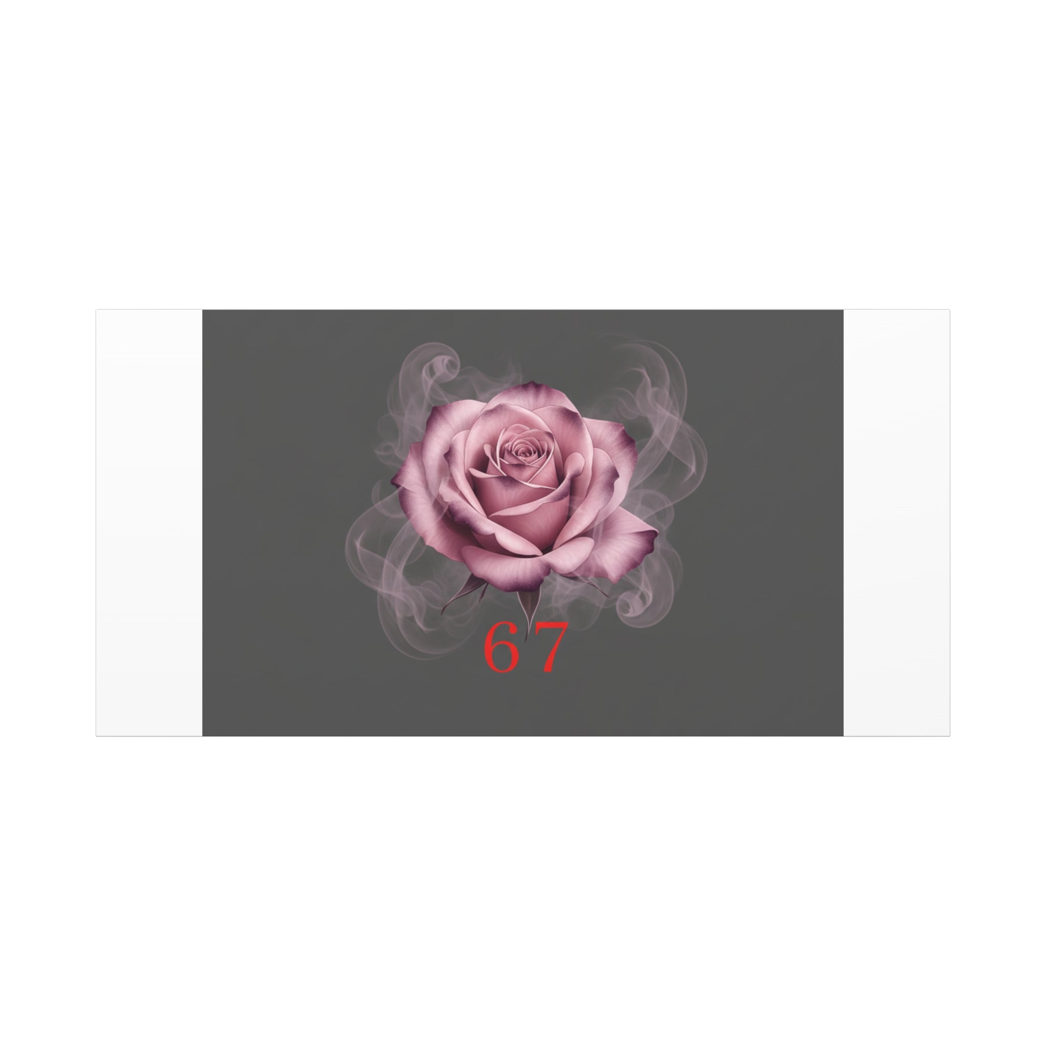 6 7 Valentine's Canvas | Viral Gothic Rose Wall Art | 6 7 Meaning Dark Romance