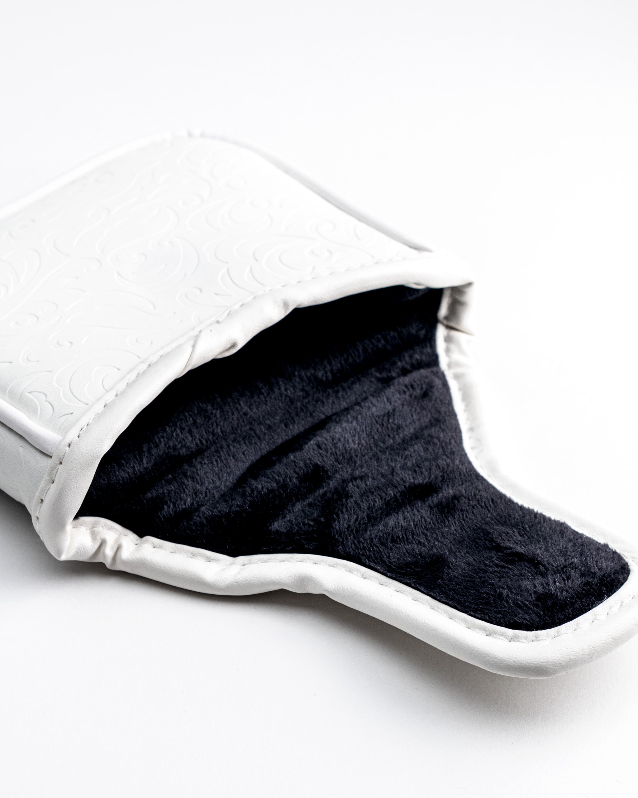 Pins and Aces White Out Ace of Spades - Mallet Putter Cover — alternative angle