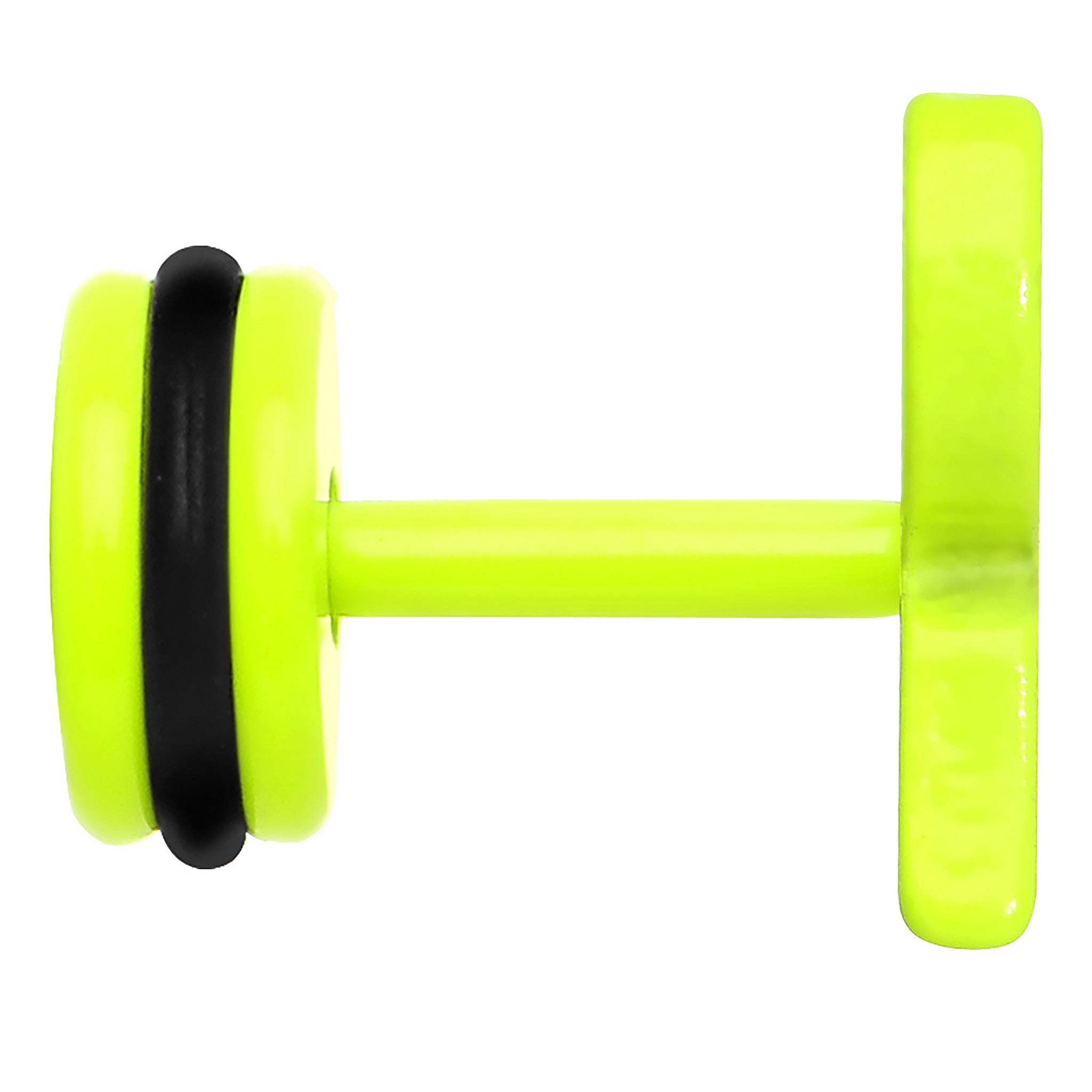 BodyCandy Light Green Neon Enamel Bow Cheater Plug — detail close-up