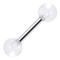 BodyCandy 16G 1/4 Acrylic Clear Tragus Cartilage Barbell — main product shot