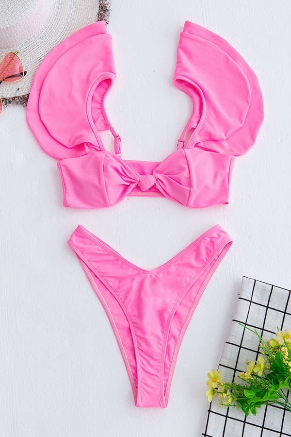 Pretty Little Patriot Pretty Little Patriot Presley Pink Bikini — detail shot 6