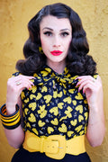 Honey Hives Bow Top - Plus Sizes only