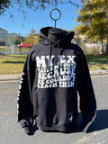 Luckless Outfitters My Ex Hates My Guts Hoodie — detail close-up