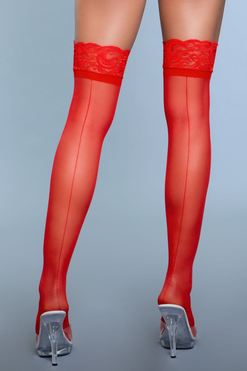 Love Spark Cove | Intimate Apparel, Pleasure Shop & Free Shipping 1912 Keep A Secret Thigh Highs — in-use photo