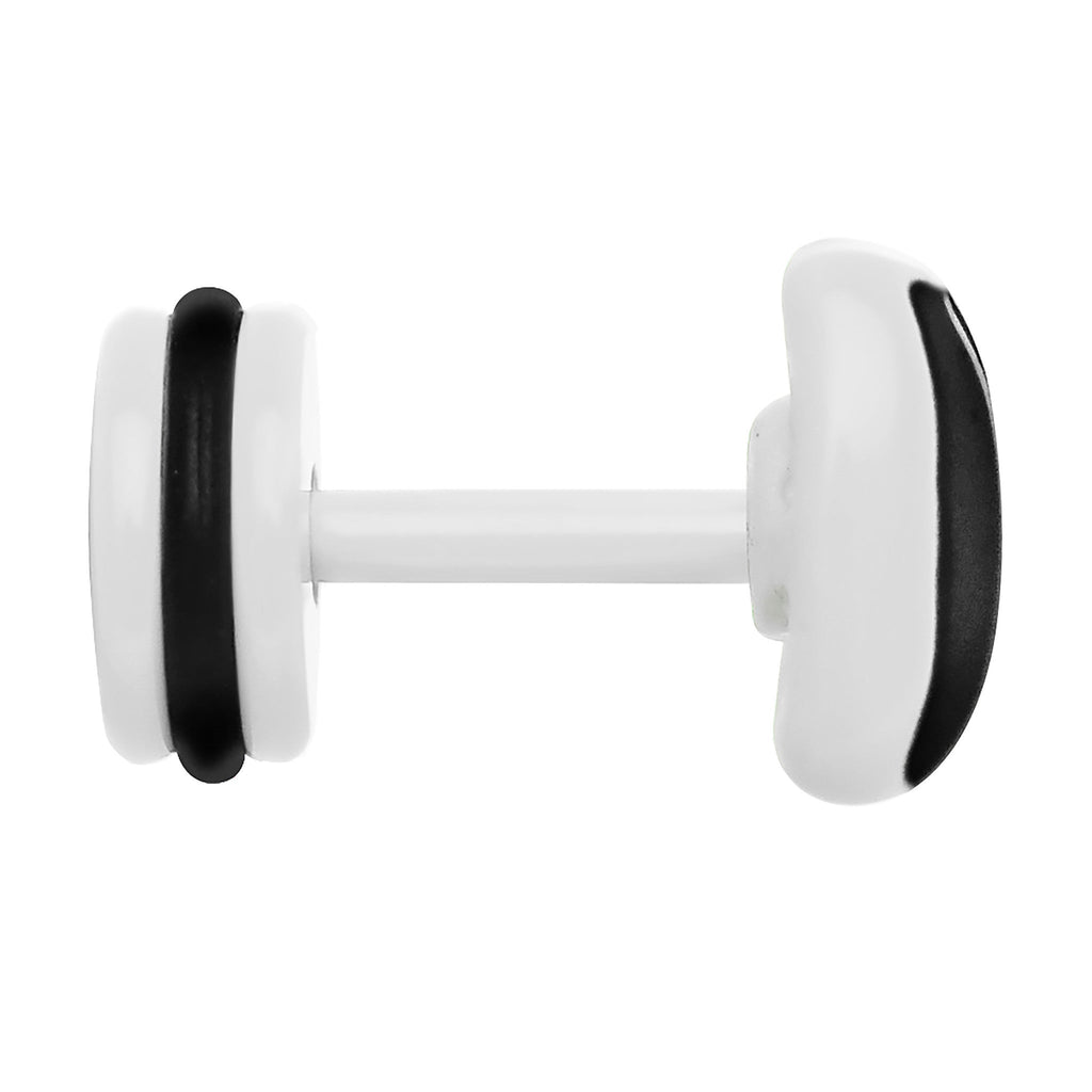 BodyCandy Black on White Enamel Bow Tie Cheater Plug — lifestyle context