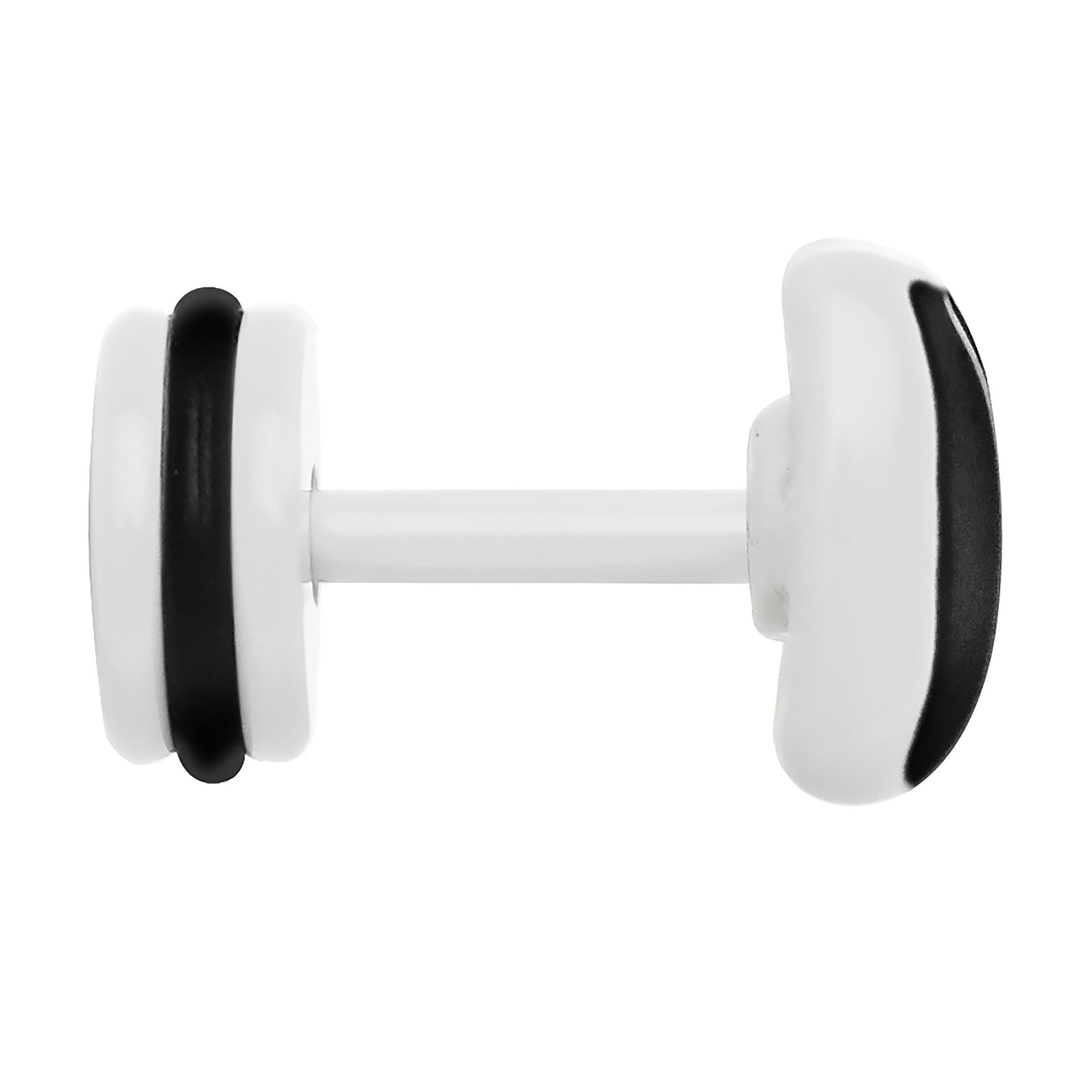 BodyCandy Black on White Enamel Bow Tie Cheater Plug — lifestyle context
