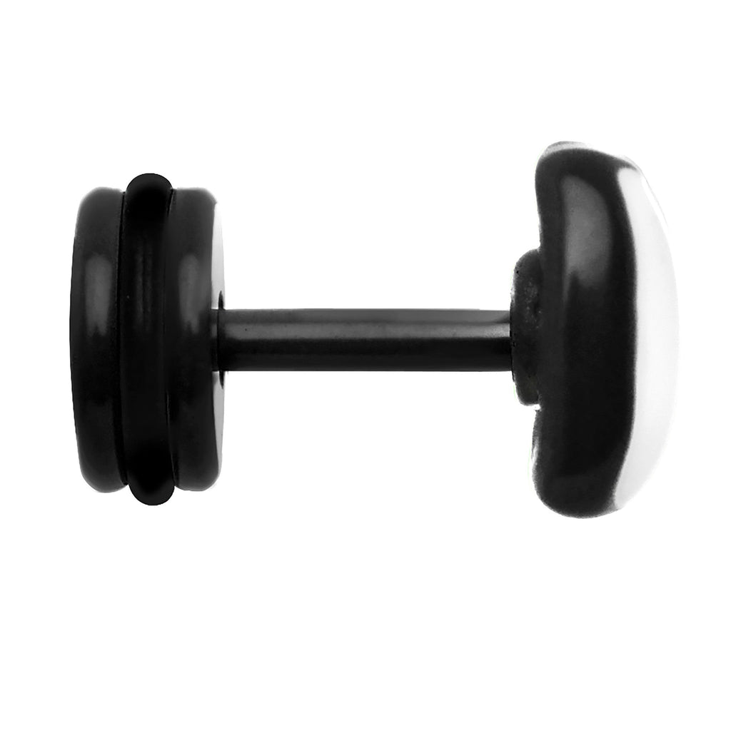 BodyCandy White on Black Enamel Bow Tie Cheater Plug — lifestyle context