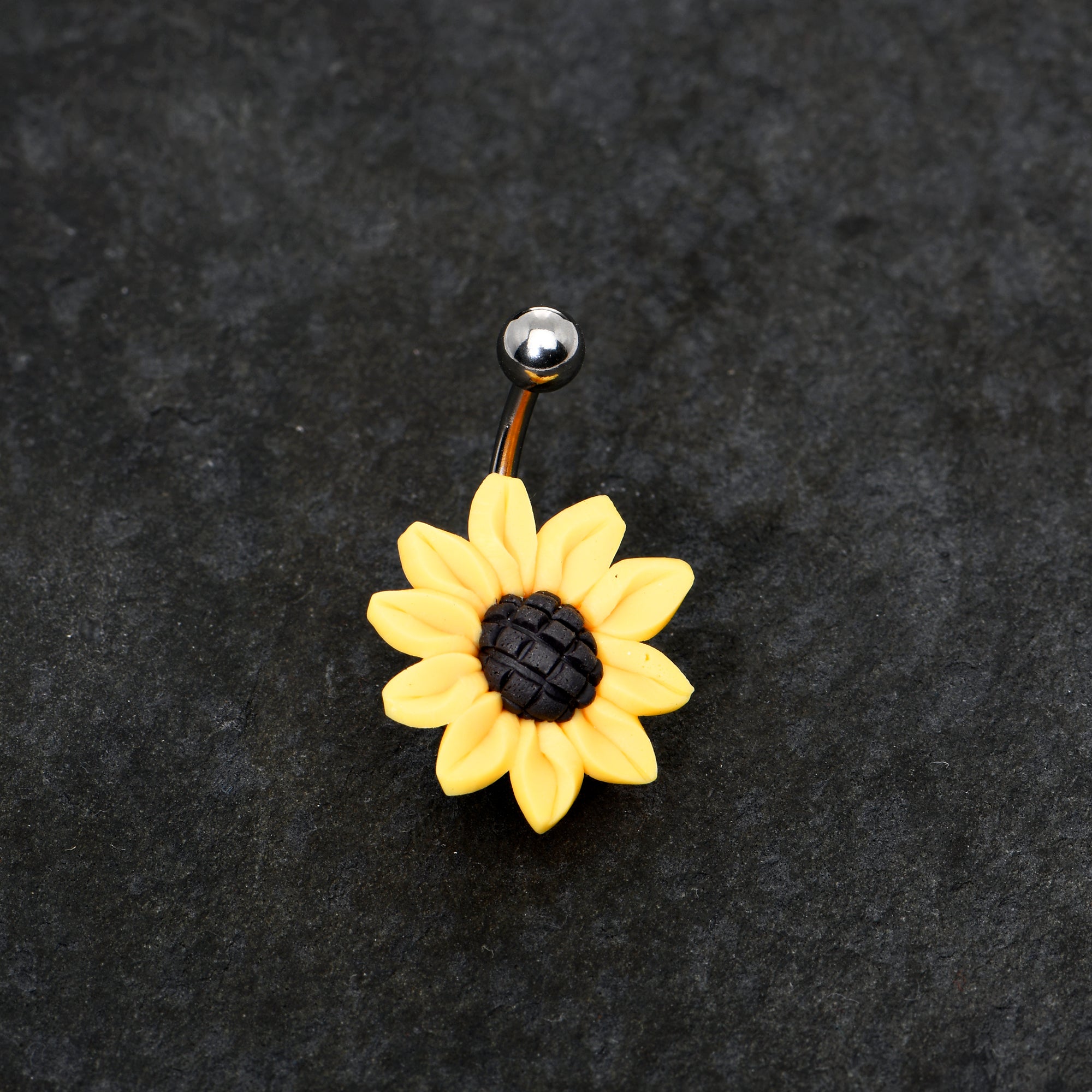 BodyCandy Stunning Sunflower Belly Ring — alternative angle