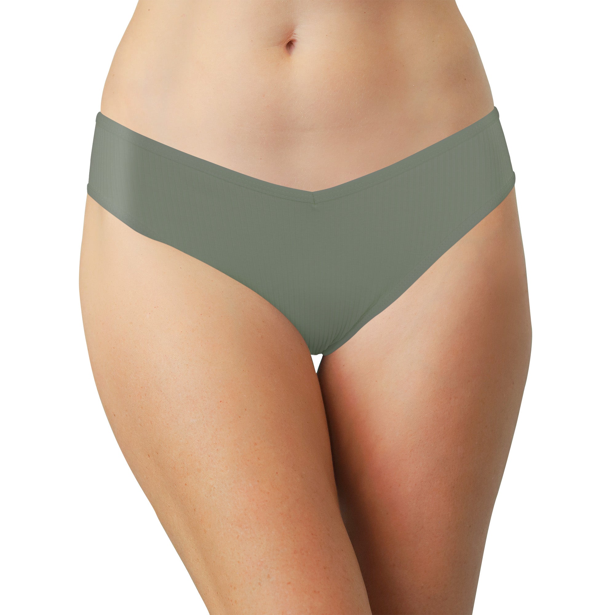 Love Libby Panties Cotton Rib Bikini — in-use photo