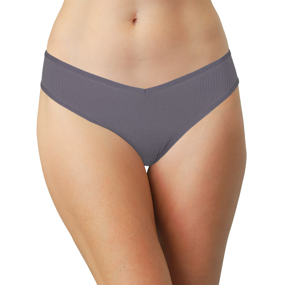 Love Libby Panties Cotton Rib Bikini — fabric or material detail