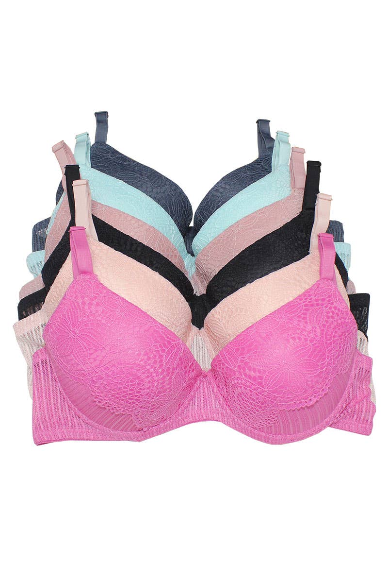 MWBW Apparel and More Youmita Push Up and Underwire Bra-YM-78295-BRA-C01 — detail close-up