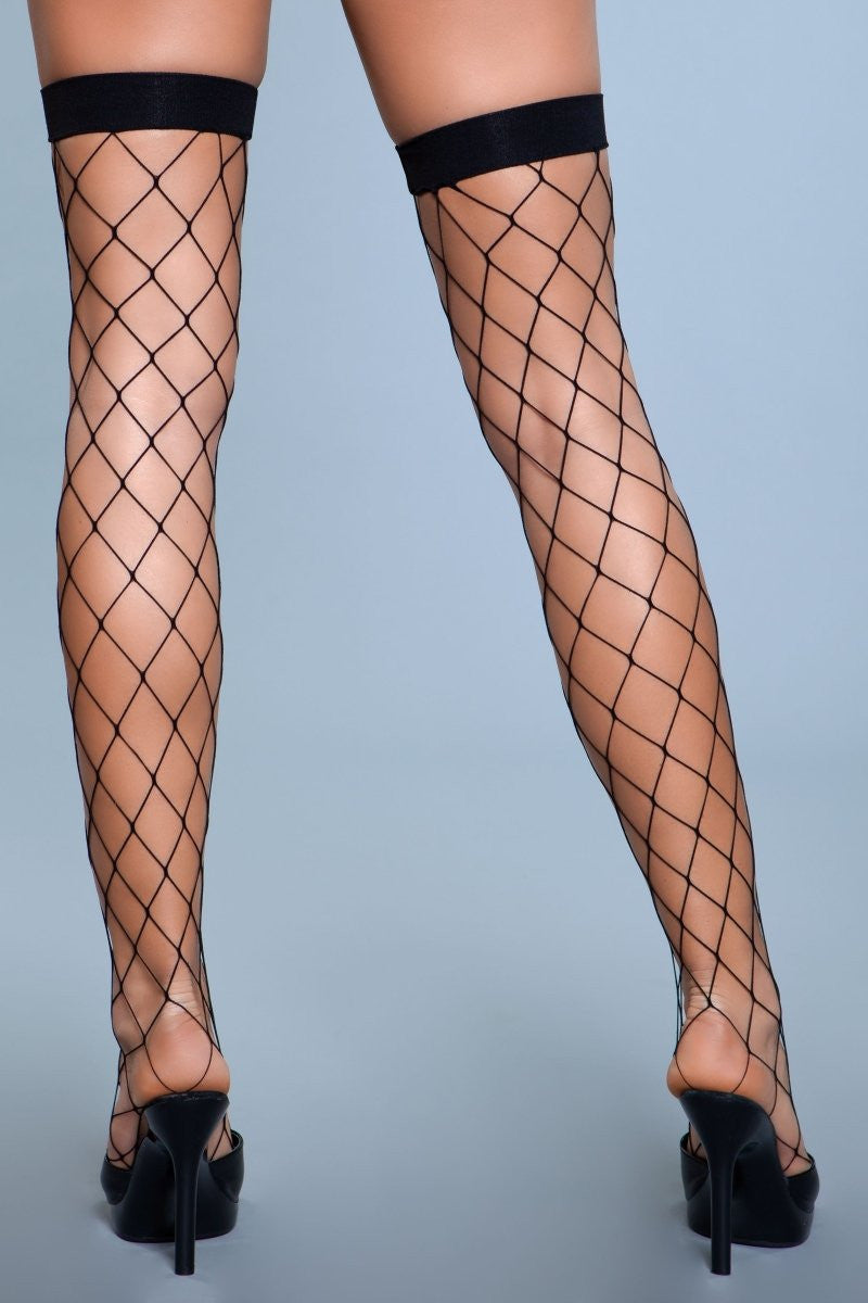 Love Spark Cove | Intimate Apparel, Pleasure Shop & Free Shipping 1922 Caught In My Trap Thigh Highs — side view