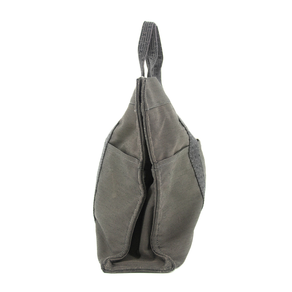 Bolt Boutique Hermes Herline MM Grey Canvas Tote Bag #4781 — lifestyle context