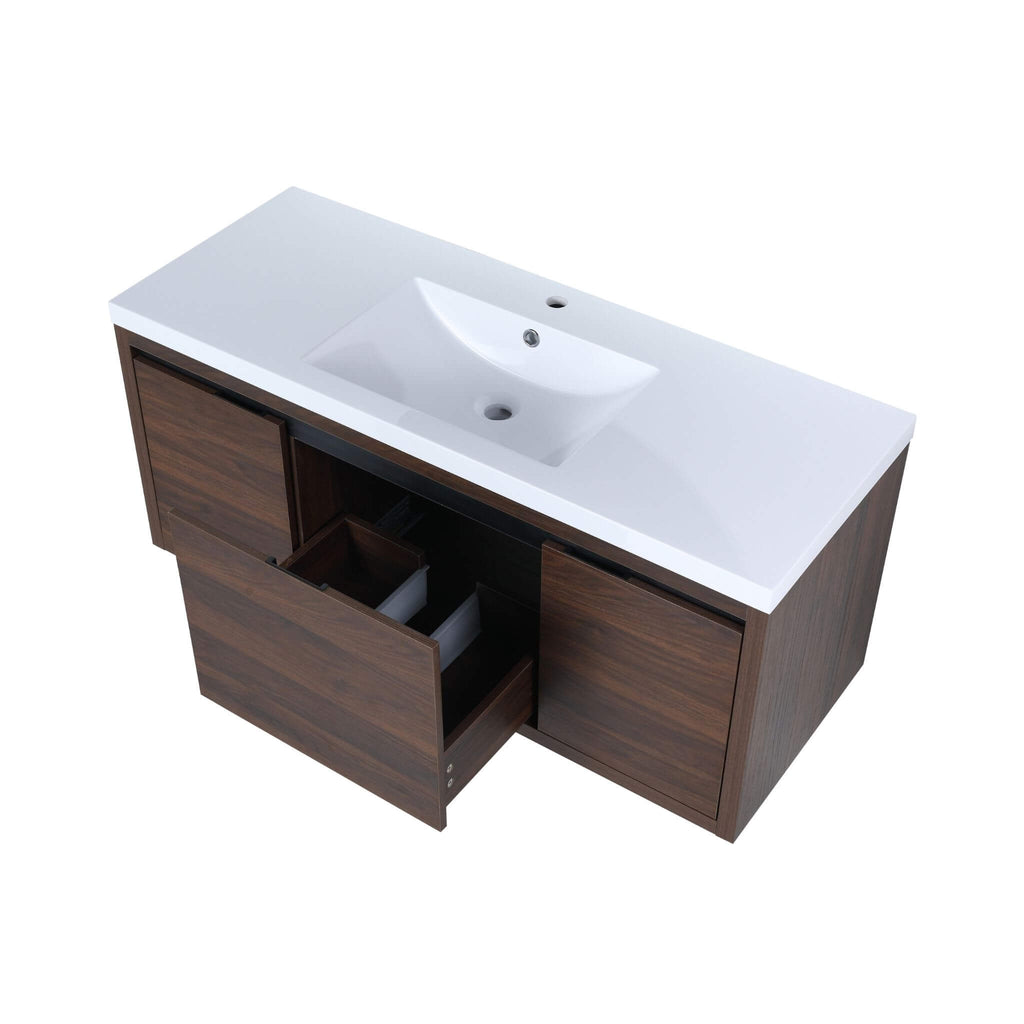 Nuvia Floating Bathroom Vanity With Resin Sink Soft Close Doors (SAK82560) – SAKSBY WHOLESALE, view 7