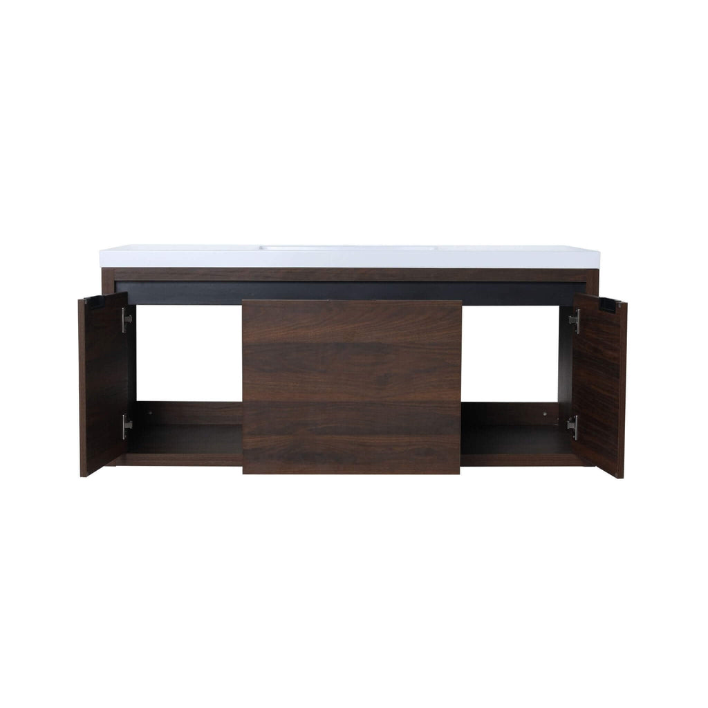 Nuvia Floating Bathroom Vanity With Resin Sink Soft Close Doors (SAK82560) – SAKSBY WHOLESALE, view 3