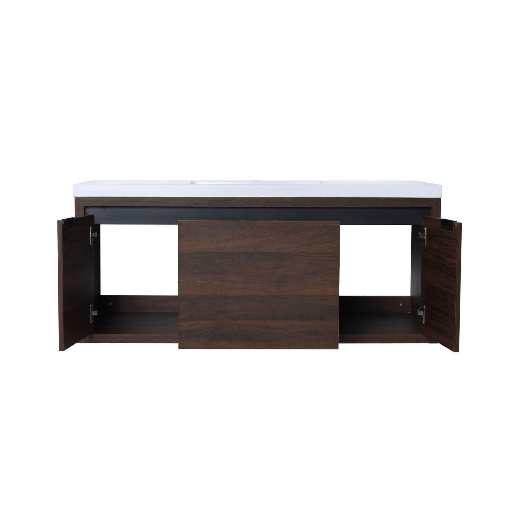 Nuvia Floating Bathroom Vanity With Resin Sink Soft Close Doors (SAK82560) – SAKSBY WHOLESALE, view 3