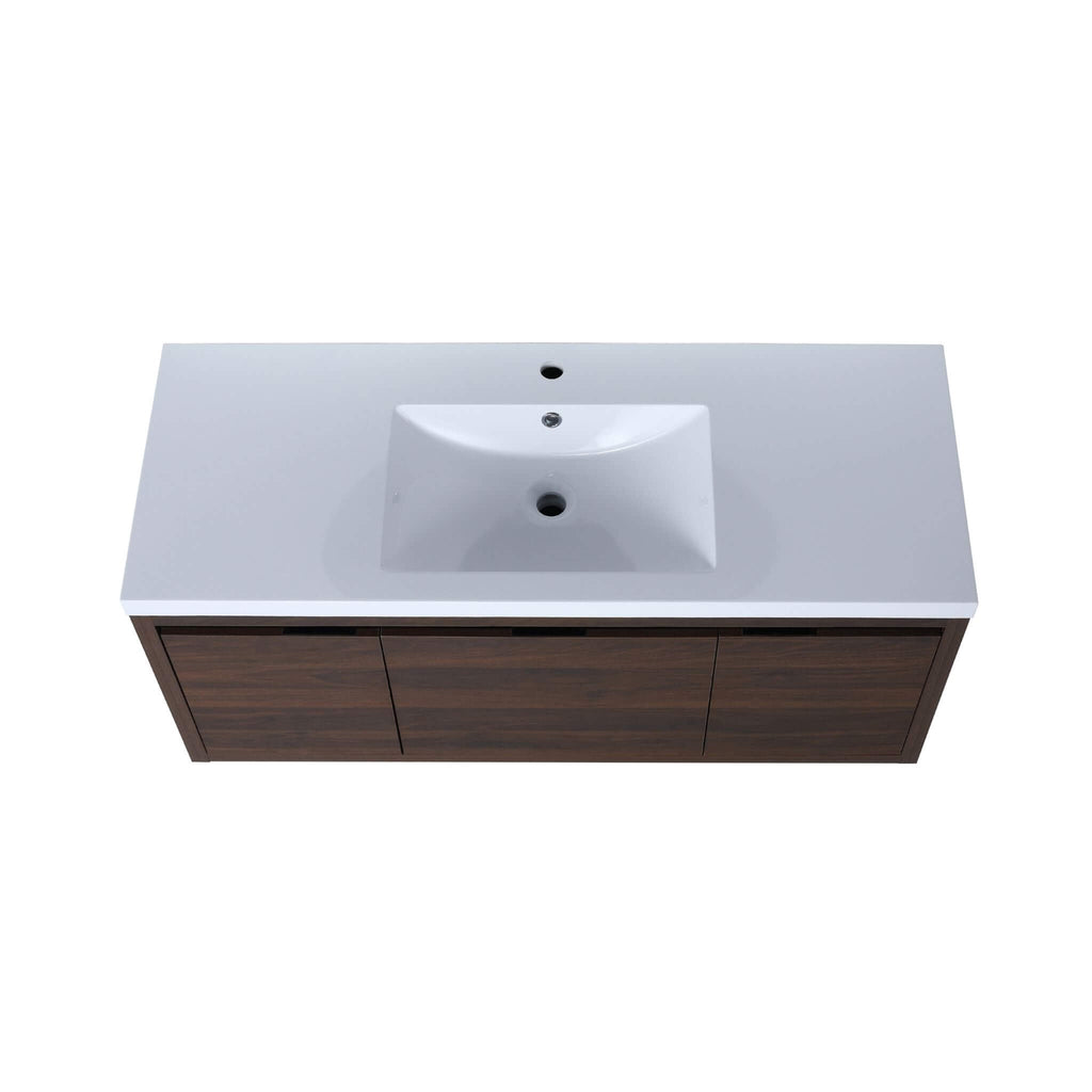 Nuvia Floating Bathroom Vanity With Resin Sink Soft Close Doors (SAK82560) – SAKSBY WHOLESALE, view 9