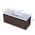 Nuvia Floating Bathroom Vanity With Resin Sink Soft Close Doors (SAK82560) – SAKSBY WHOLESALE, view 16