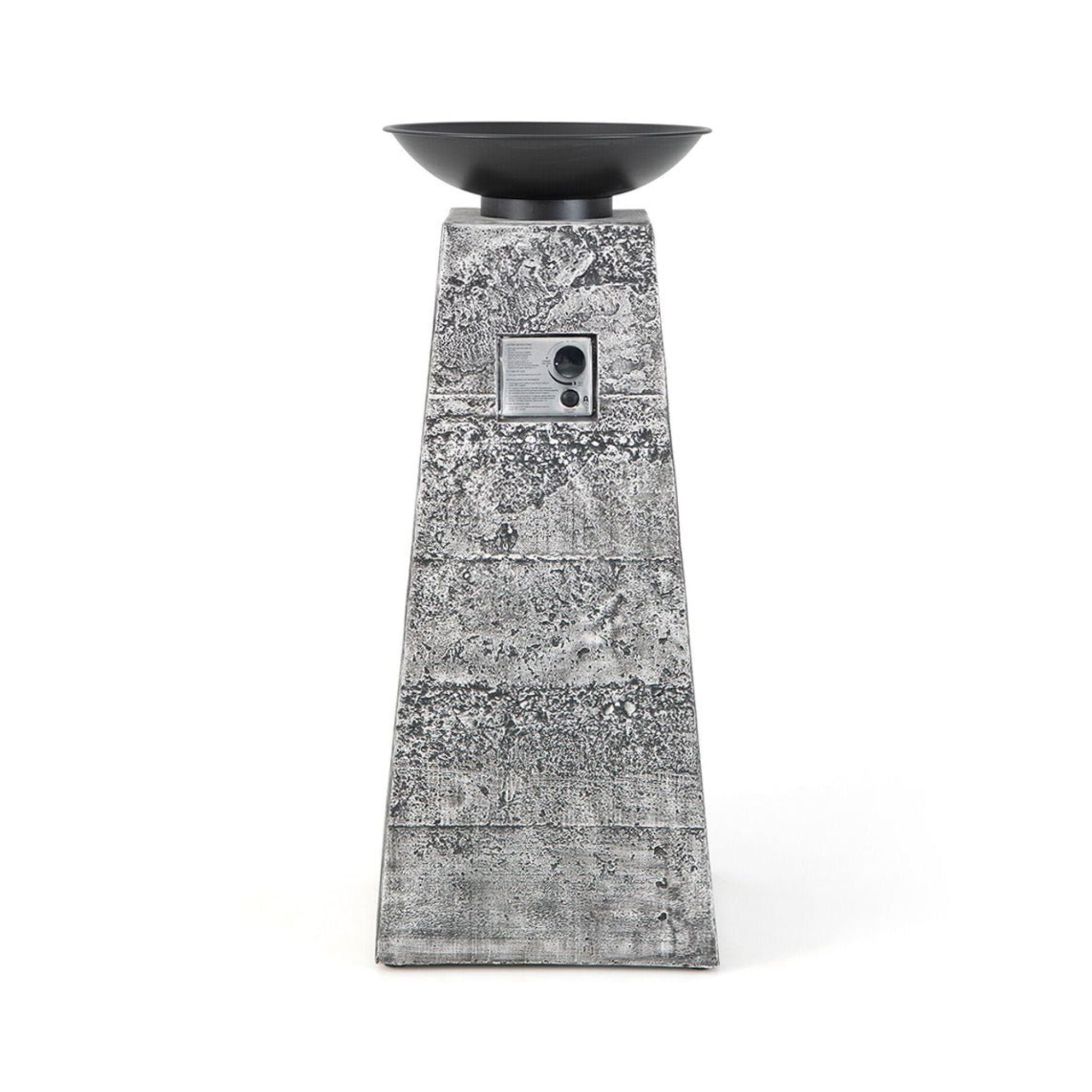 48-Inch Large Outdoor Propane Fire Bowl Column With Cover & Lava Rocks (SAK70938) – SAKSBY WHOLESALE