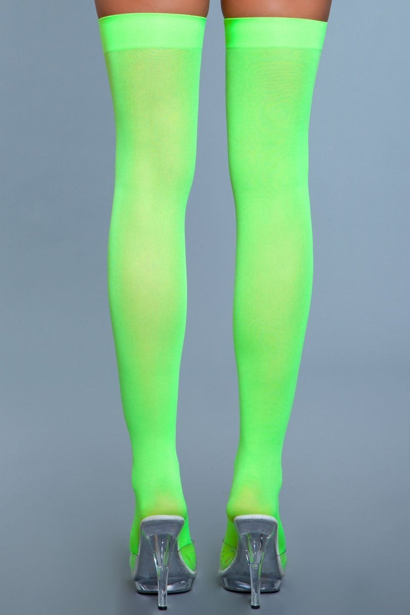 Love Spark Cove | Intimate Apparel, Pleasure Shop & Free Shipping 1932 Opaque Nylon Thigh Highs — feature highlight