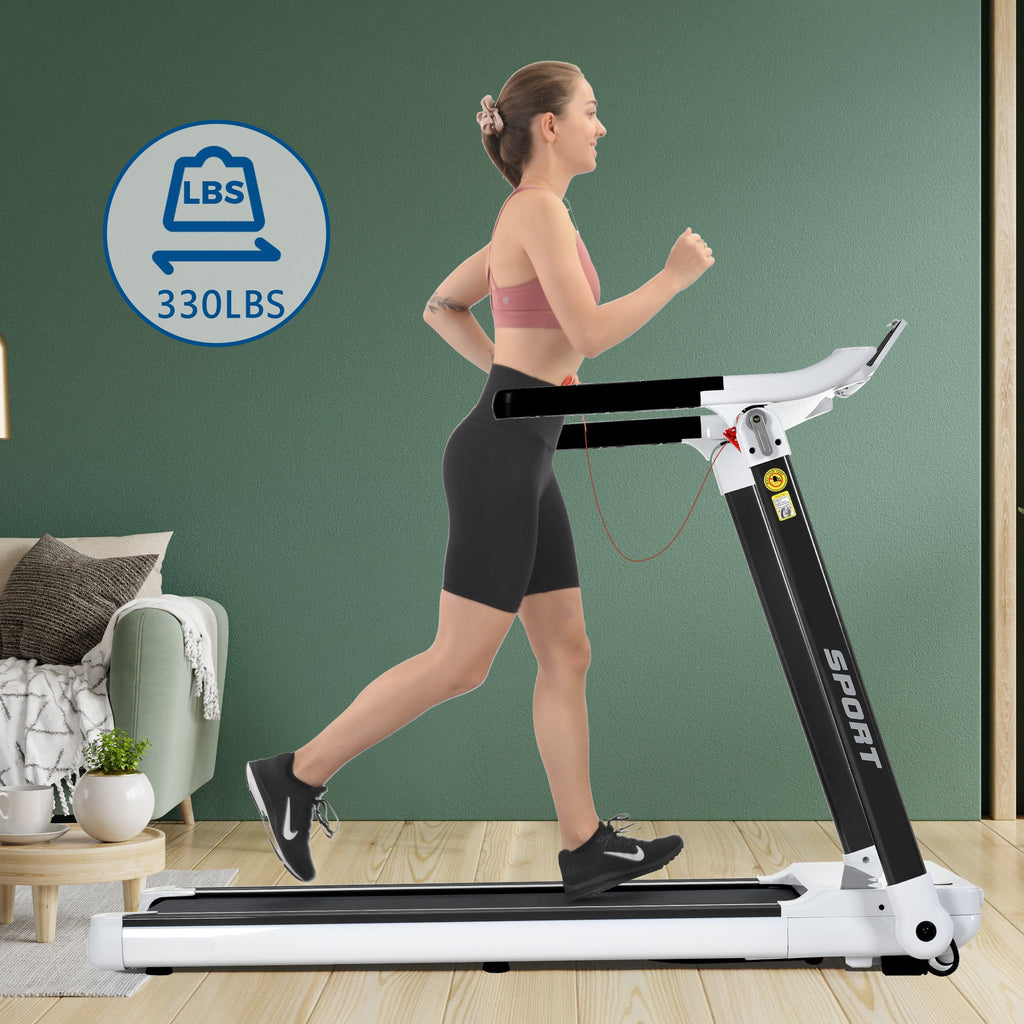 Rovix Portable Compact Home Cardio Fitness Treadmill With 3.5HP Electric Motor & Bluetooth Speakers (SAK32416) – SAKSBY WHOLE