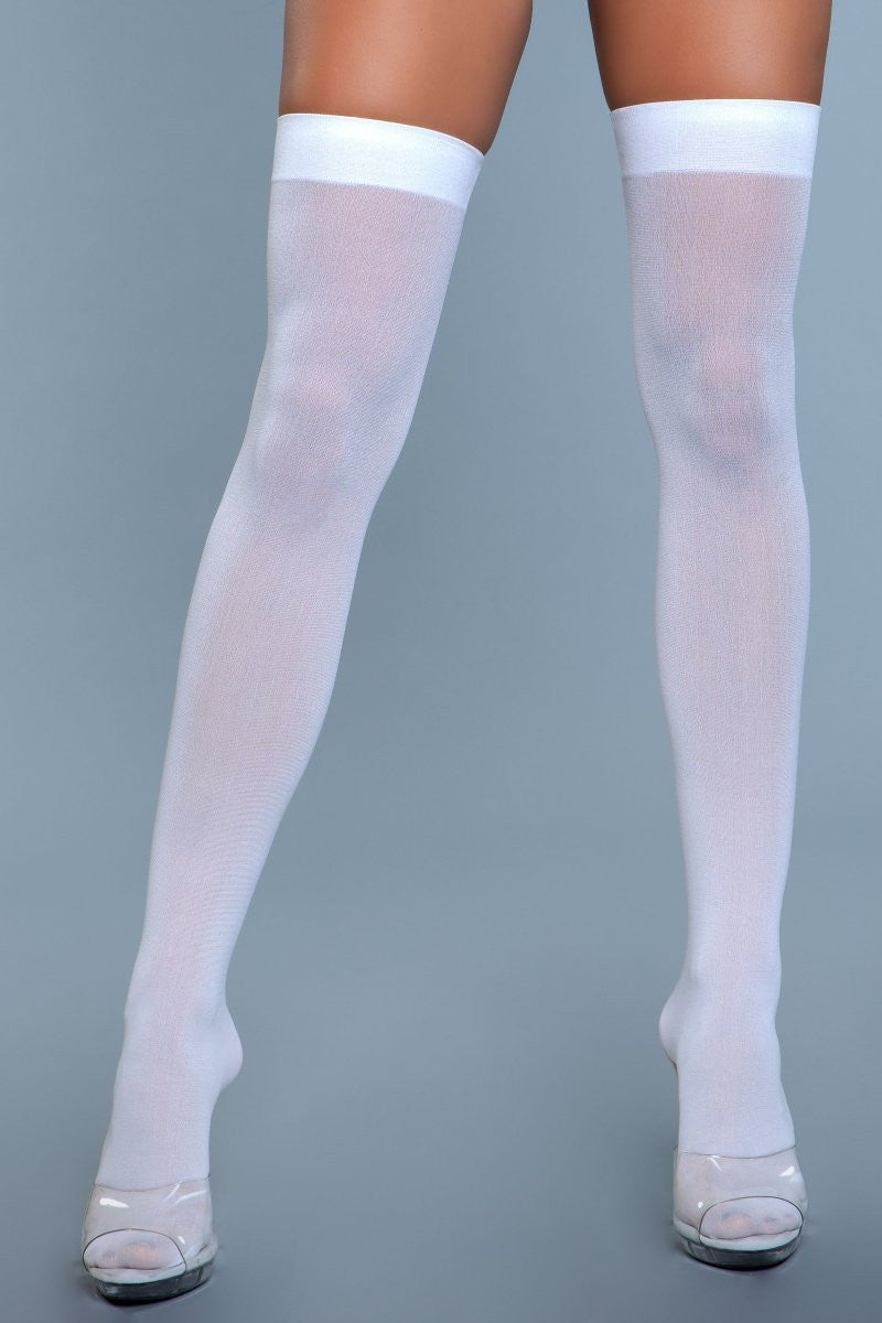 Love Spark Cove | Intimate Apparel, Pleasure Shop & Free Shipping 1932 Opaque Nylon Thigh Highs — size reference