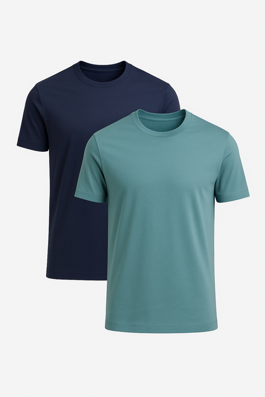 Buki Buki Cinqo Tech Tee 2-Pack - Blue Grey/Blue Night — main product shot