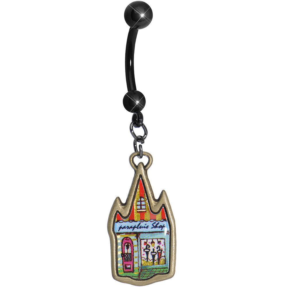 BodyCandy Always Time to Shop Dangle Belly Ring — main product shot