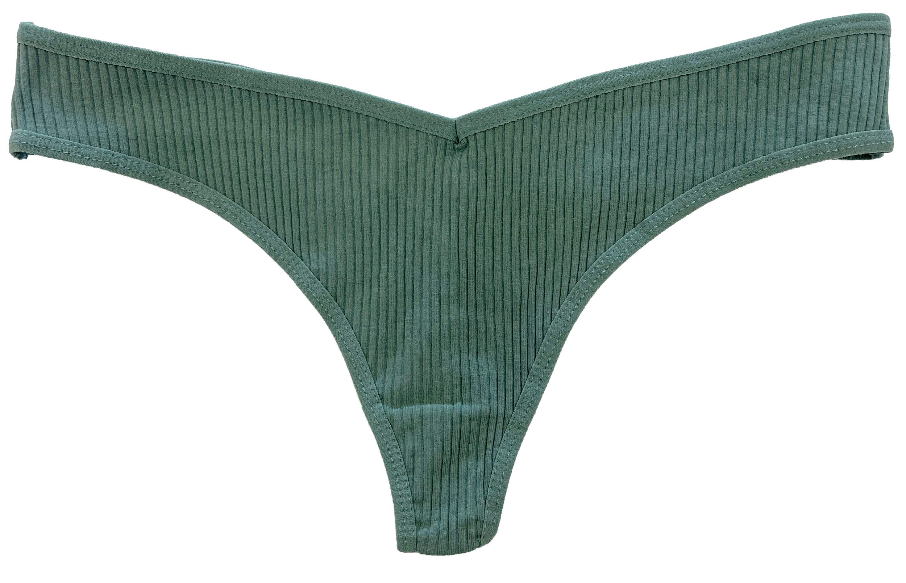 Love Libby Panties Cotton Rib Thong — back view