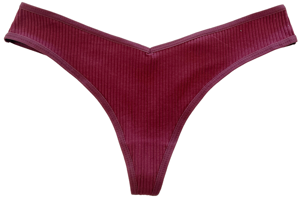 Love Libby Panties Cotton Rib Thong — packaging