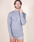 tittimitti BASIC COTTON Free Spirit Premium Quality 100% Brushed/Fleece Cotton Men's Turtleneck Made in Italy (955) — fabric 
