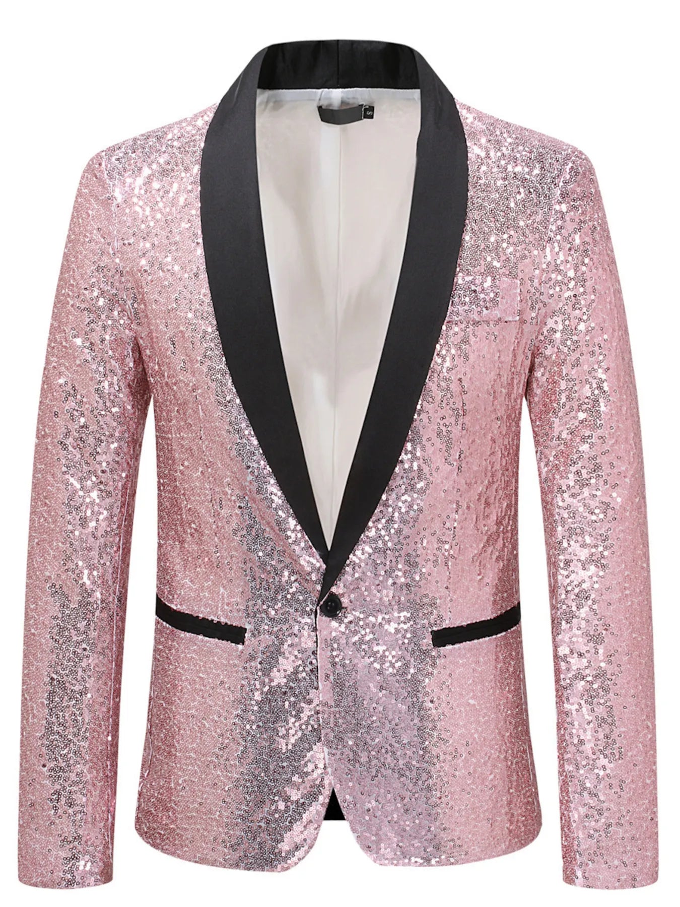 Men's Sequin Long Sleeve Blazer