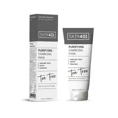 Skin401 Charcoal Face Mask with Salicylic Acid for Deep Cleansing - 75ml