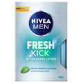 NIVEA Men Fresh Kick After Shave Lotion 100ml - Soothing Cactus Extract for Men, Dermatologically Tested, Refreshing Post Shave Care